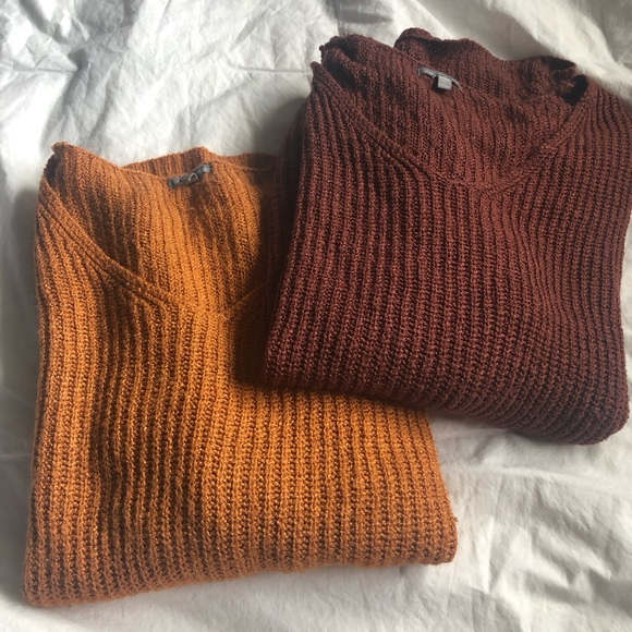 Orange & Red Charlotte Russe Sweaters - Picture 3 of 10